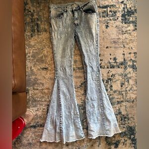 Altar'd State Gray Flare Jeans